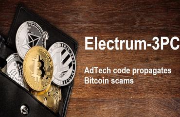 Electrum-3PC adTech code propagates Bitcoin scams