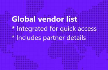 Global vendor list