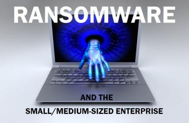 A blue hand reaching out of a laptop computer screen