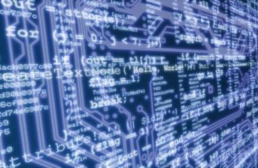 code on a computer screen