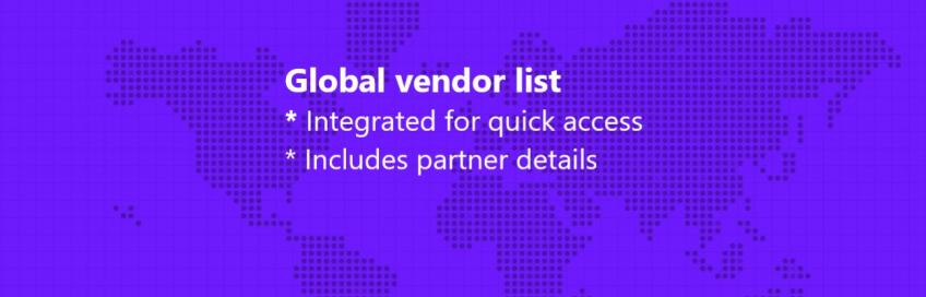 Global vendor list