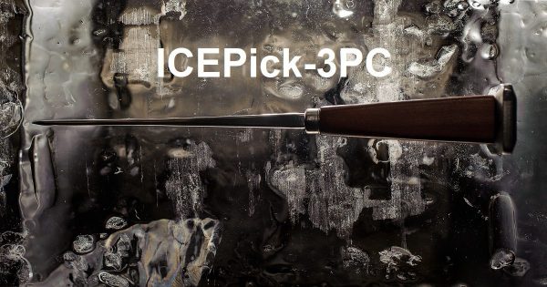 bar Ice pick on solid peace of ice bar tool